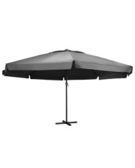 Parasol de jardin avec mât en aluminium 600 cm anthracite | Mobilier & Déco