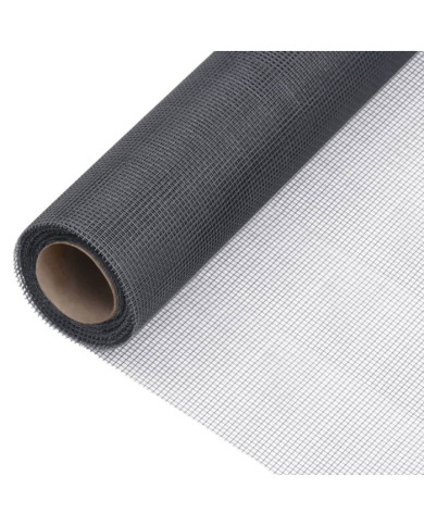 Écran en treillis Fibre de verre 60x2000 cm Gris | Mobilier & Déco