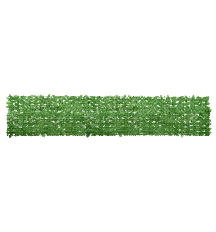 Écran de balcon avec feuilles vert 400x75 cm | Mobilier & Déco