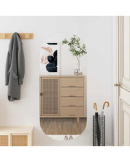 Miroir mural 40x90 cm Verre Ovale | Mobilier & Déco