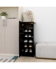 Armoire à chaussures Noir 32x35x92 cm Bois d’ingénierie | Mobilier & Déco