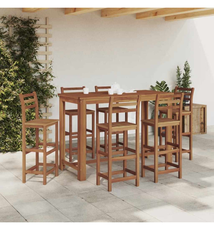 Table de bar Bois d'acacia massif 150x70x105 cm | Mobilier & Déco
