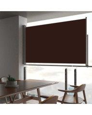 Auvent latéral rétractable de patio 140 x 300 cm Marron | Mobilier & Déco