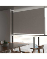 Auvent latéral rétractable de patio 160 x 300 cm Gris | Mobilier & Déco