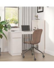 Bureau Blanc 110x53x117 cm Bois massif de pin | Mobilier & Déco