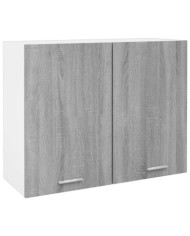 Armoire suspendue "Lyon" Sonoma gris 80x31x60 cm | Mobilier & Déco