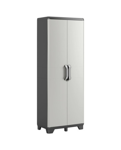 Keter Armoire de rangement polyvalente Gear Noir et gris 182 cm | Mobilier & Déco