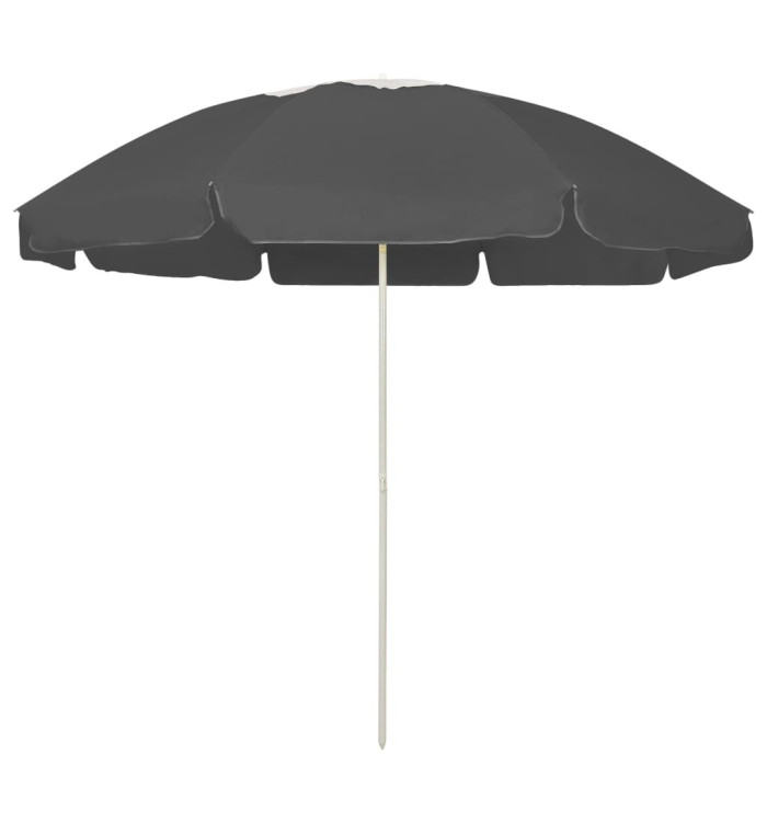 Parasol de plage anthracite 240 cm | Mobilier & Déco