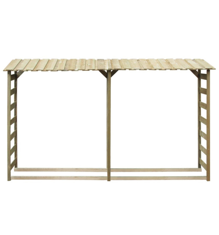 Abri de bois de chauffage 300 x 44 x 176 cm Pinède imprégnée | Mobilier & Déco