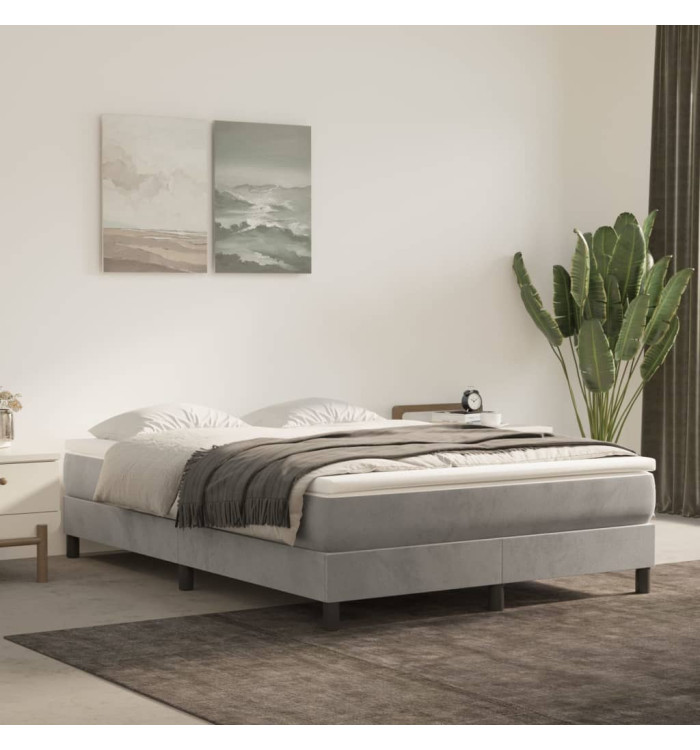 Matelas de lit à ressorts ensachés Gris clair 140x190x20 cm | Mobilier & Déco