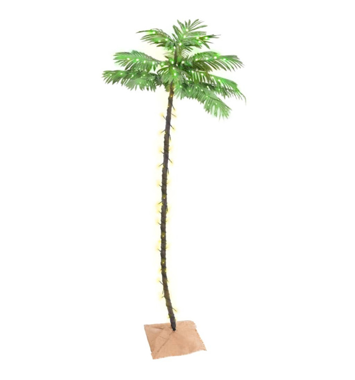 Palmier à LED 136 LED Blanc chaud 220 cm | Mobilier & Déco