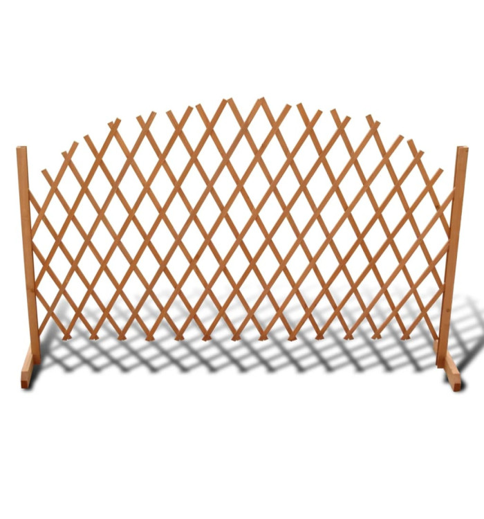 Clôture en treillis bois solide 180x100 cm | Mobilier & Déco