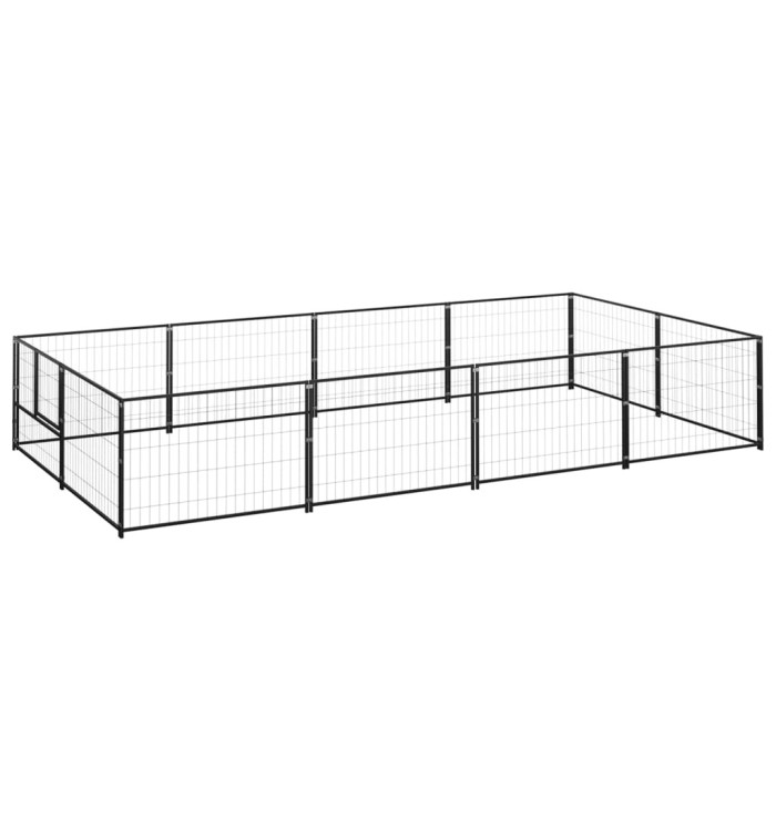 Chenil Noir 8 m² Acier | Mobilier & Déco