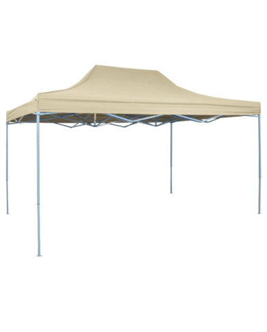 Tente pliable 3 x 4,5 m Blanc crème | Mobilier & Déco