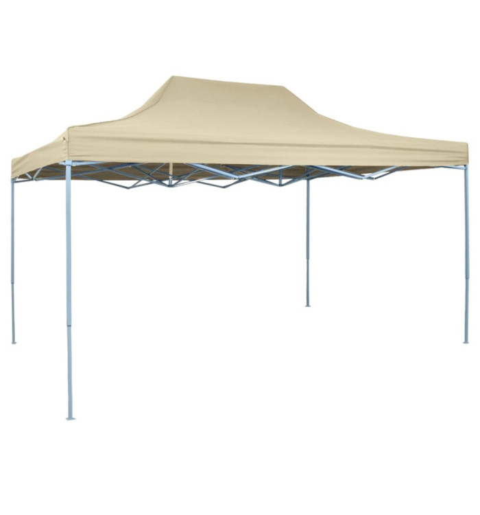 Tente pliable 3 x 4,5 m Blanc crème | Mobilier & Déco