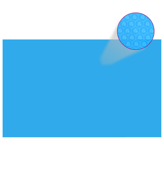 Bâche de piscine rectangulaire 260 x 160 cm PE Bleu | Mobilier & Déco