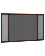 Moustiquaire extensible pour fenêtres Marron (75-143)x50 cm | Mobilier & Déco