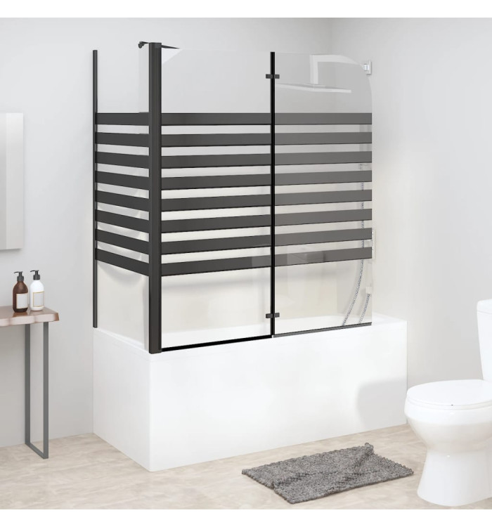 Cabine de douche à rayures 120x68x130 cm Verre trempé | Mobilier & Déco