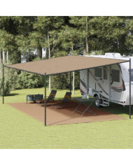 Tapis de tente 400x600 cm Taupe | Mobilier & Déco