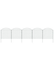 Ensemble de clôture de jardin arquée 77,5x78,5 cm vert | Mobilier & Déco