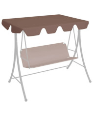 Toit de rechange de balançoire marron 150/130x105/70 cm | Mobilier & Déco