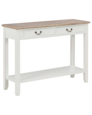 Table console Blanc 110x35x80 cm Bois | Mobilier & Déco