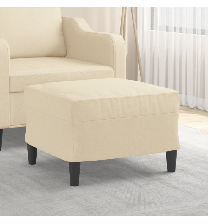 Repose-pied Crème 60x50x41 cm Tissu | Mobilier & Déco
