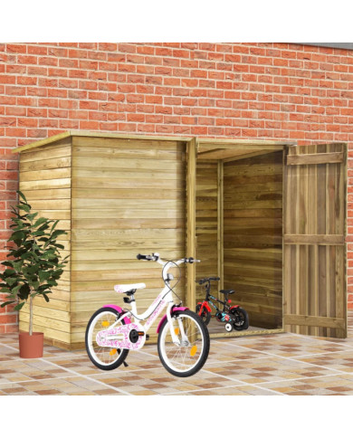 Abri à vélo de jardin 232x110x170 cm Bois de pin imprégné | Mobilier & Déco