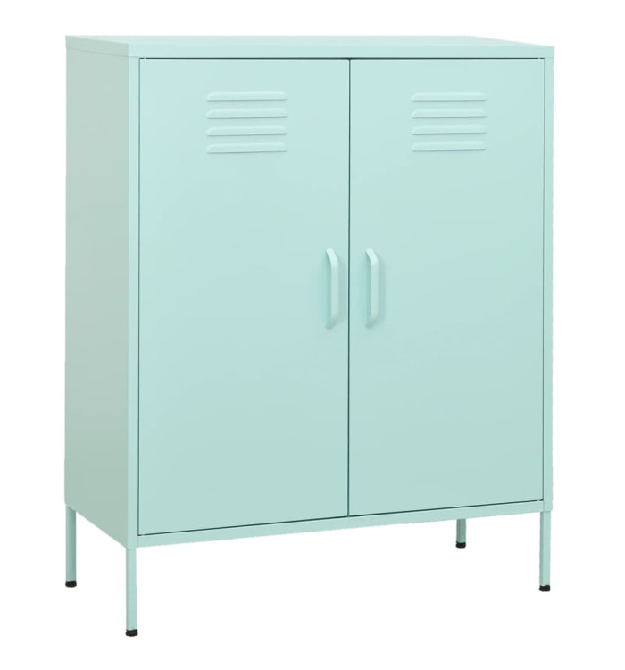 Armoire de rangement Vert menthe 80x35x101,5 cm Acier | Mobilier & Déco