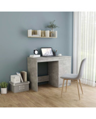 Bureau Gris béton 100x50x76 cm Bois d'ingénierie | Mobilier & Déco