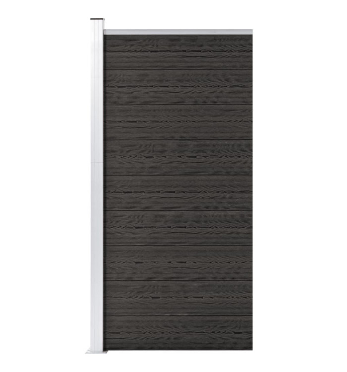 Panneau de clôture WPC 95x186 cm Gris | Mobilier & Déco