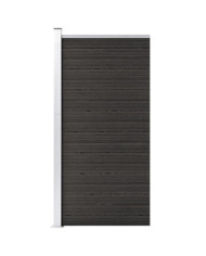 Panneau de clôture WPC 95x186 cm Gris | Mobilier & Déco