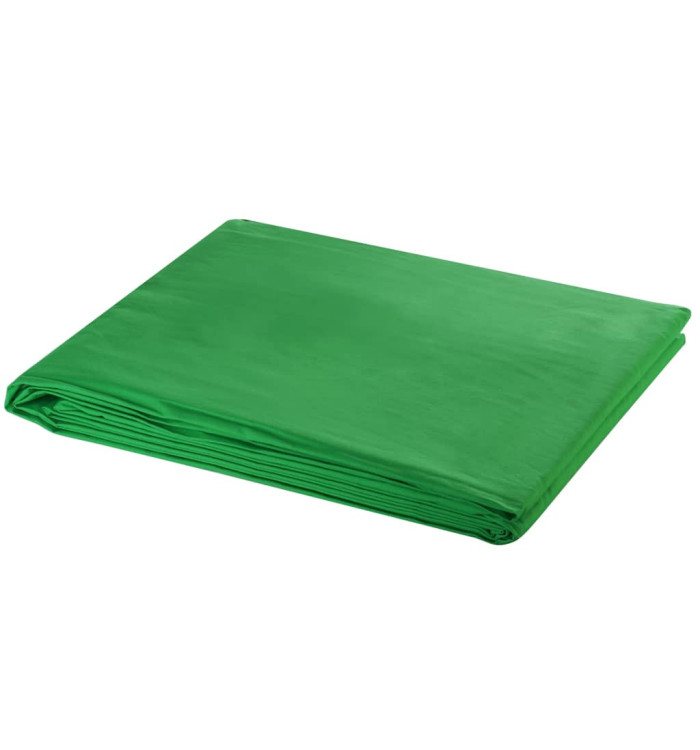 Toile de fond coton sans support vert 300x300 cm incrustation | Mobilier & Déco