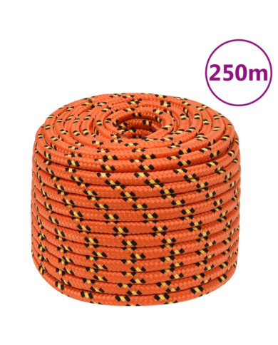 Corde de bateau Orange 14 mm 250 m Polypropylène | Mobilier & Déco