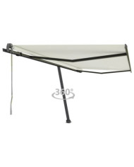 Auvent automatique sur pied 450x300 cm Crème | Mobilier & Déco