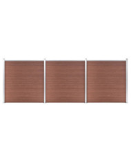 Clôture de jardin WPC 526x186 cm Marron | Mobilier & Déco