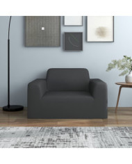 Housse extensible de canapé Anthracite Jersey de polyester | Mobilier & Déco