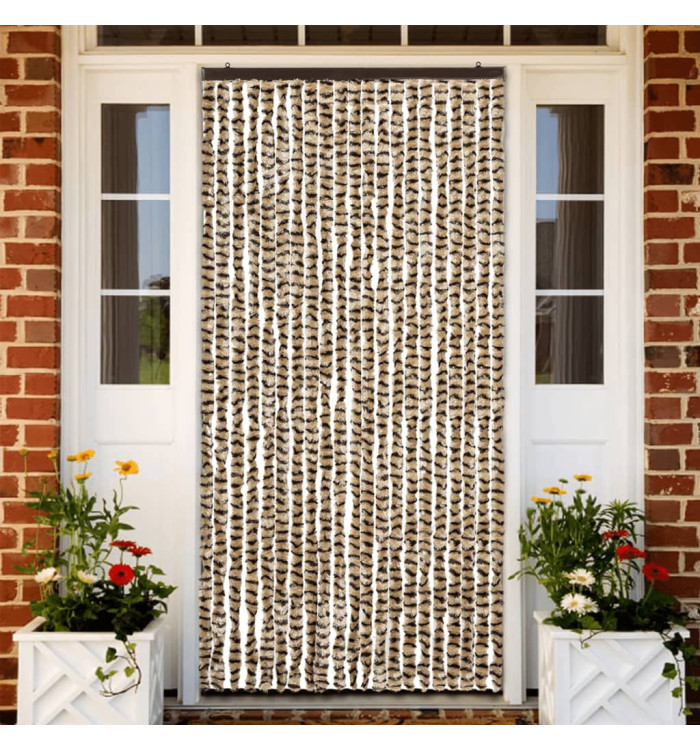 Moustiquaire Beige et marron 90x220 cm Chenille | Mobilier & Déco