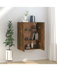Armoire suspendue Chêne fumé 69,5x34x90 cm Bois d'ingénierie | Mobilier & Déco