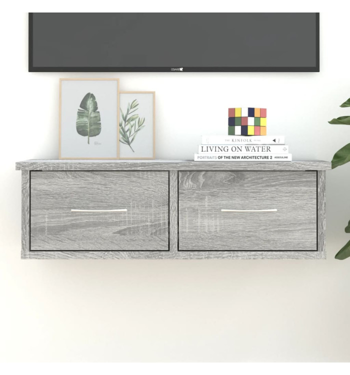 Armoire murale Sonoma gris 60x26x18,5 cm Bois d'ingénierie | Mobilier & Déco