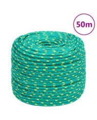Corde de bateau Vert 10 mm 50 m Polypropylène | Mobilier & Déco
