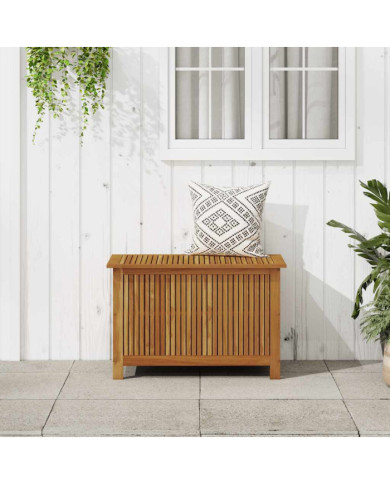 Boîte de rangement de jardin 90x50x58 cm bois d'acacia massif | Mobilier & Déco
