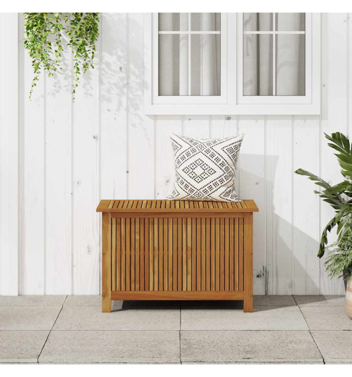 Boîte de rangement de jardin 90x50x58 cm bois d'acacia massif | Mobilier & Déco