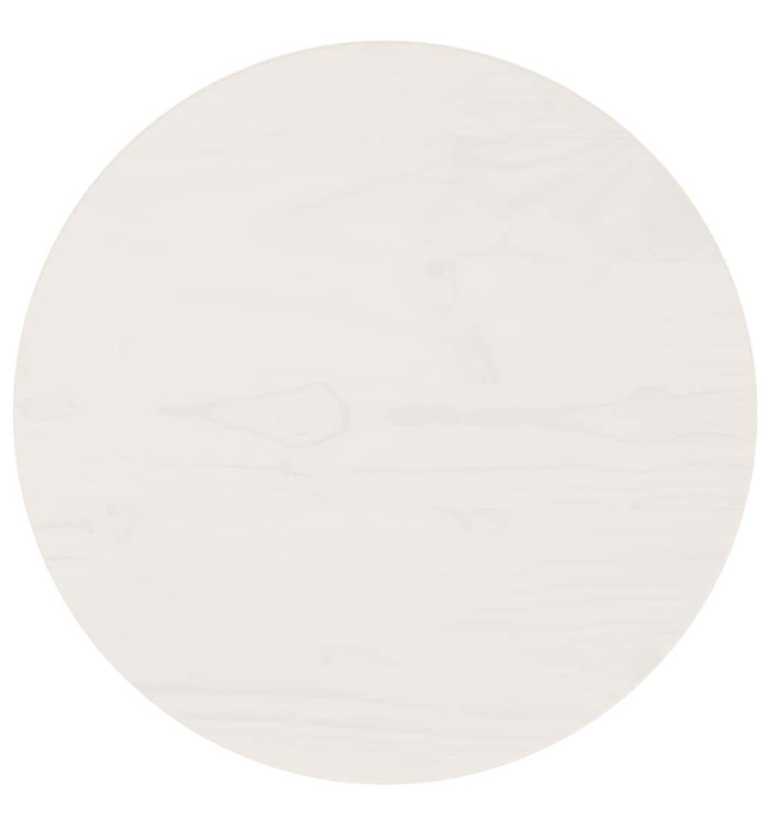 Dessus de table Blanc Ø40x2,5 cm Bois de pin massif | Mobilier & Déco