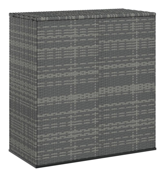 Boîte à coussins de jardin Résine tressée 100x49x103,5 cm Gris | Mobilier & Déco