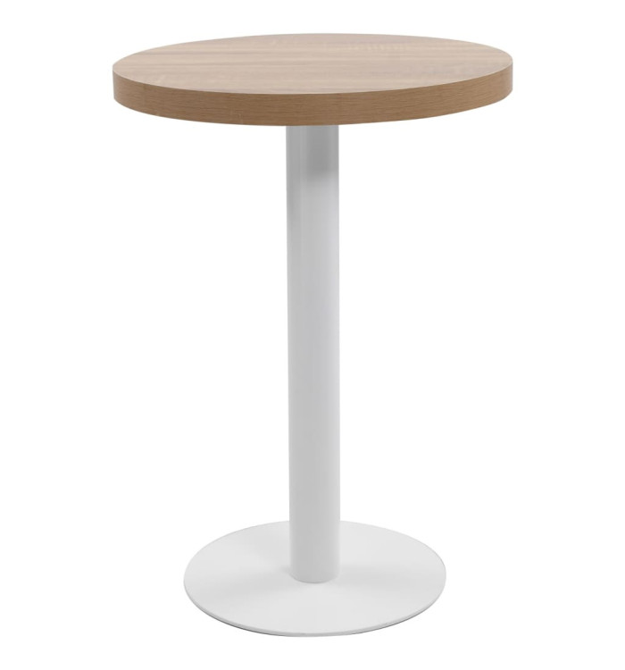 Table de bistro Marron clair 60 cm MDF | Mobilier & Déco