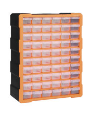 Organisateur multi-tiroirs avec 60 tiroirs 38x16x47,5 cm | Mobilier & Déco