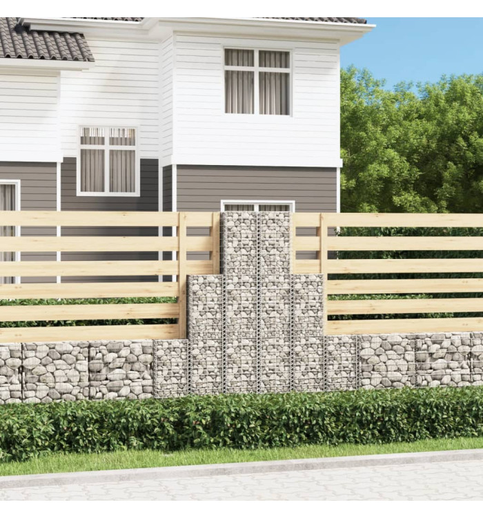 6 gabions en fil galvanisé | Mobilier & Déco