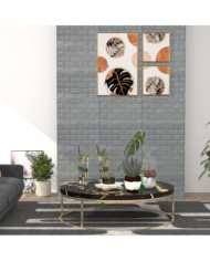 Papier peint 3D autoadhésif Briques 10 pcs Anthracite | Mobilier & Déco