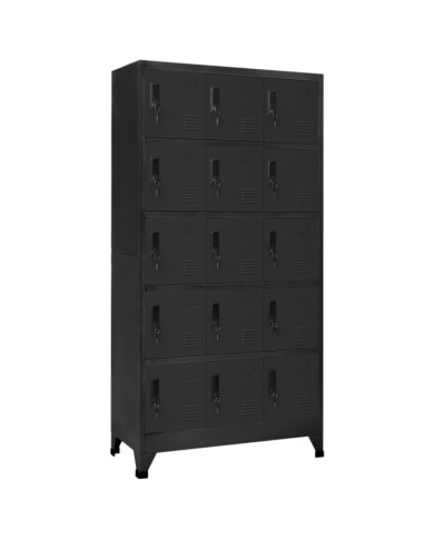 Armoire à casiers Anthracite 90x40x180 cm Acier | Mobilier & Déco